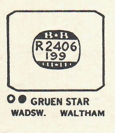 GRUEN & WALTHAM - Rectangle w/Cut Corners 24.0mm x 19.9mm DUREX