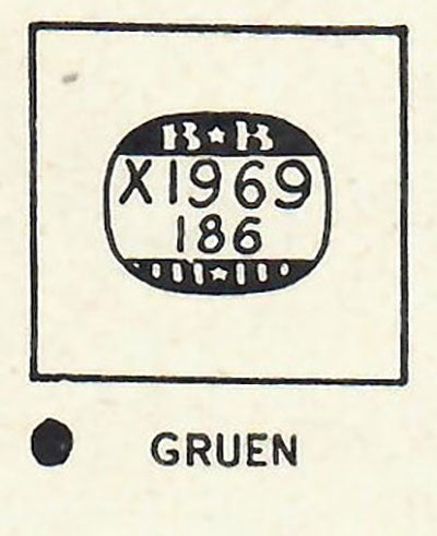 BULOVA & GRUEN : MULTIPLE MODELS - Rectangle 19.6mm x 18.6mm DUREX