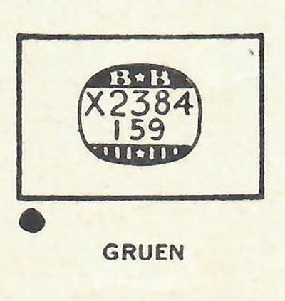 GRUEN - Rectangle 23.8mm x 15.9mm