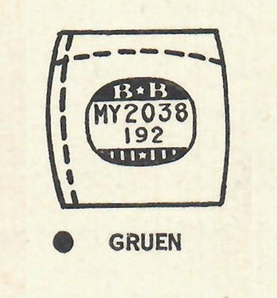 GRUEN : KENNEDY & KENT - Tonneau 20.3mm x 19.2mm