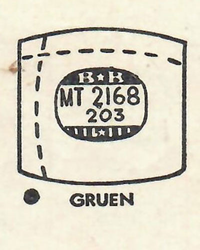 GRUEN : MULTIPLE MODELS - Tonneau 21.6mm x 20.3mm