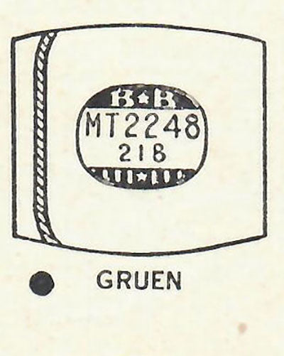 GRUEN : CURVEX-EARL & CURVEX-LORD - Tonneau 22.4mm x 21.8mm