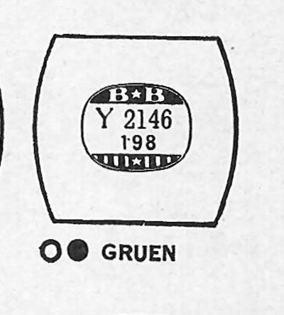 GRUEN : 720/415 & 720/416 - Tonneau 21.4mm x 19.8mm DUREX