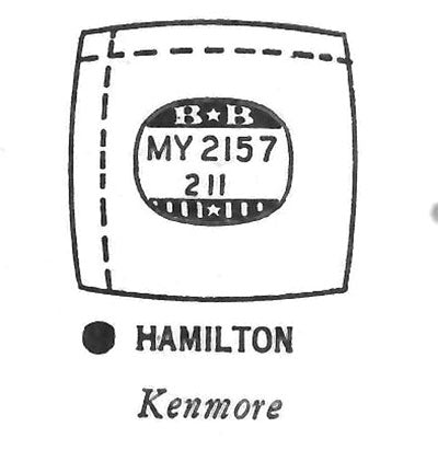 HAMILTON : KENMORE - Cushion 21.5mm x 21.1mm