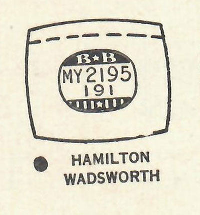 HAMILTON : DODSON - Cushion 21.9mm x 19.1mm