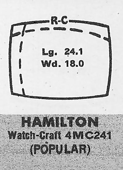 HAMILTON : EMERSON - Cushion 24.1mm x 18.0mm