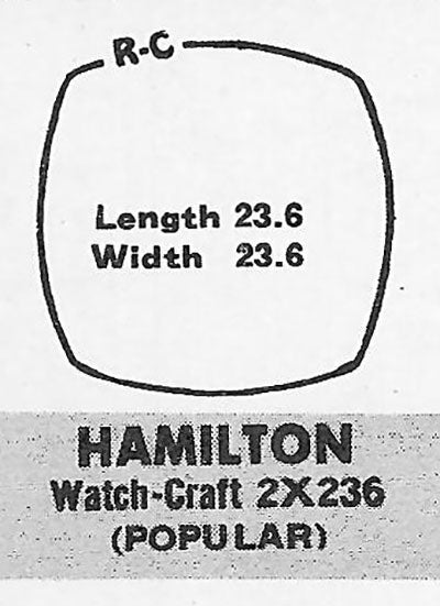 ELGIN & HAMILTON - Cushion 23.6mm x 23.6mm ROCK-CRAFT
