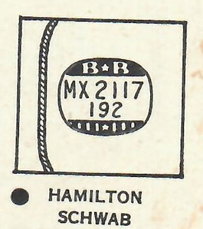HAMILTON : WILSHIRE - Rectangle 21.1mm x 19.2mm
