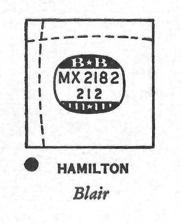 HAMILTON : BLAIR - Rectangle 21.8mm x 21.2mm DUREX