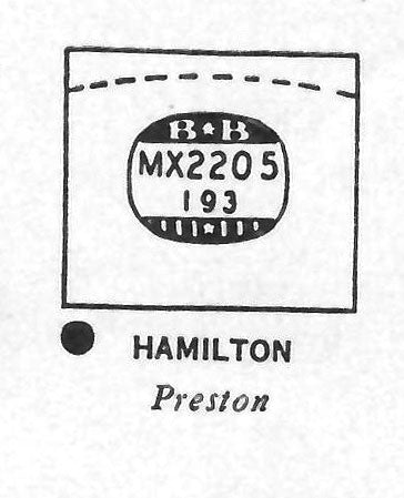 HAMILTON : PRESTON - Rectangle 22.0mm x 19.3mm