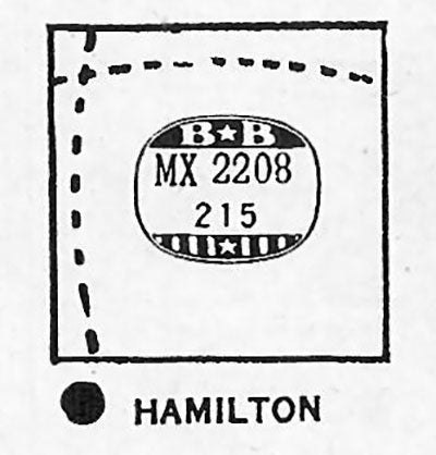 HAMILTON : GARY - Rectangle 22.0mm x 21.5mm