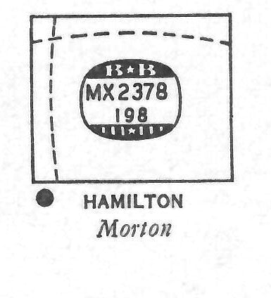 HAMILTON : MORTON - Rectangle 23.7mm x 19.8mm