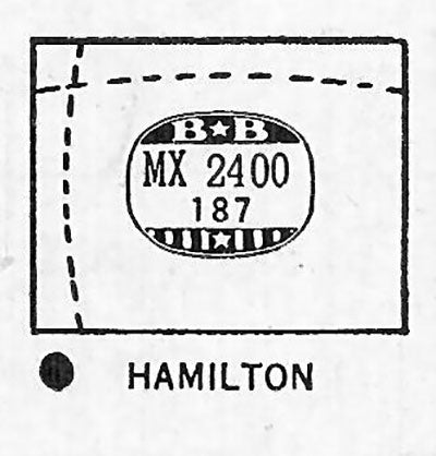 HAMILTON : KEITH - Rectangle 24.0mm x 18.7mm
