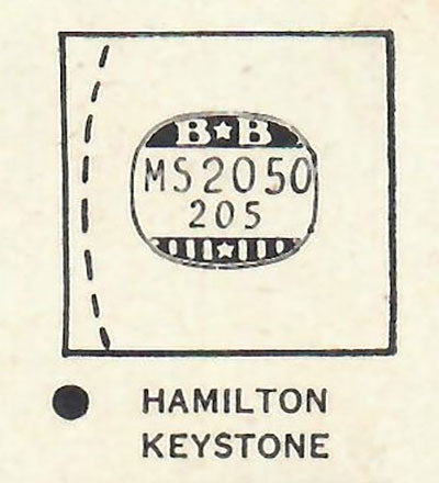 HAMILTON : BARRY - Square 20.5mm x 20.5mm