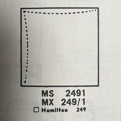 HAMILTON : ANSLEY - Square 24.9mm x 24.9mm