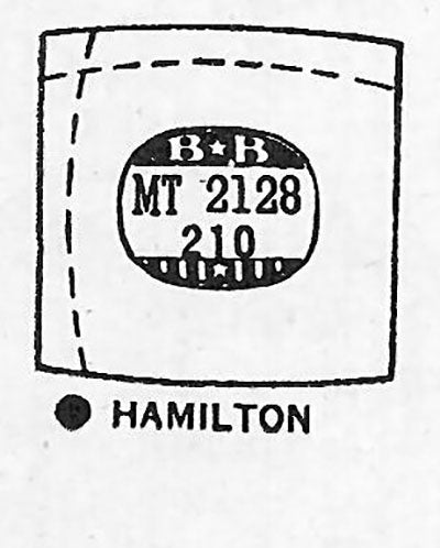 HAMILTON : FORBES - Tonneau 21.2mm x 21.0mm