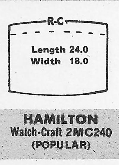 HAMILTON - Tonneau 24.0mm x 18.0mm