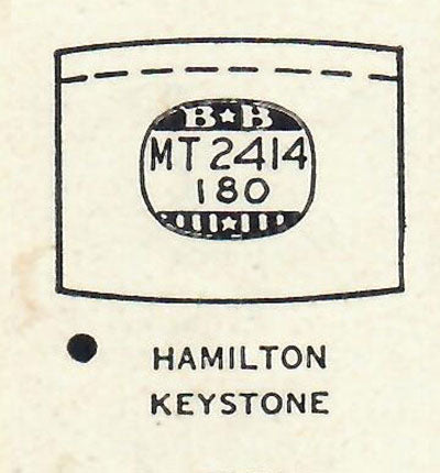 HAMILTON : CUSTER - Tonneau 24.1mm x 18.0mm DUREX