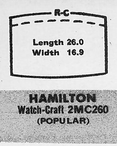 HAMILTON & LONGINES - Tonneau 26.0mm x 16.9mm