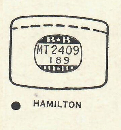 HAMILTON : DONALD - Tonneau w/Radius Corners 24.0mm x 18.9mm DUREX