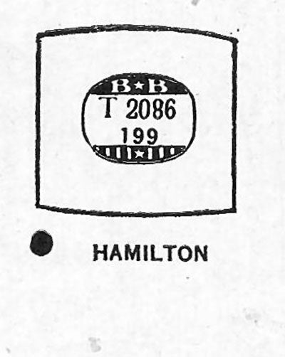 HAMILTON : CLARK & KIRBY - Tonneau 20.8mm x 19.9mm