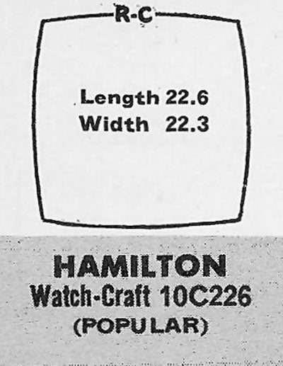 HAMILTON : DYSON - Cushion 22.6mm x 22.5mm