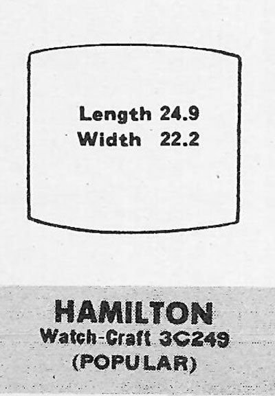 HAMILTON - Tonneau 24.9mm x 22.2mm