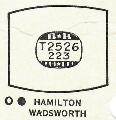 HAMILTON - Tonneau 25.2mm x 22.3mm DUREX