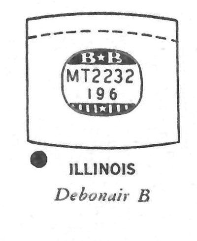 HAMILTON : JARVIS & ILLINOIS : DEBONAIR B - Tonneau 22.3mm x 19.6mm