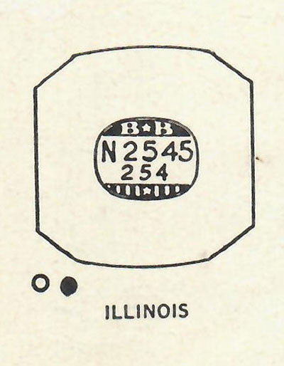 ILLINOIS - Tonneau 25.4mm x 25.4mm DUREX