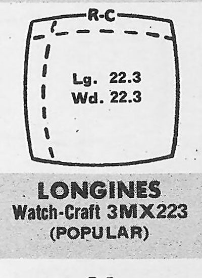 LONGINES - Cushion 22.3mm x 22.3mm