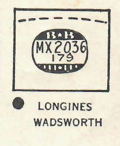 LONGINES - Rectangle 20.3mm x 17.9mm DUREX
