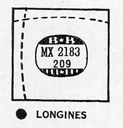 LONGINES : SCHUYLER - Rectangle 21.8mm x 20.9mm