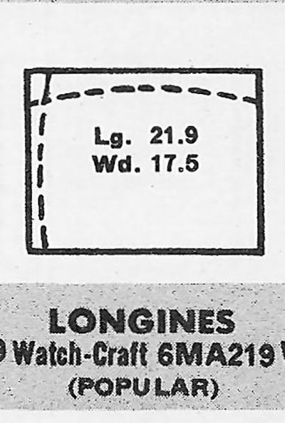 GRUEN : 430/440 & LONGINES : CARLTON - Rectangle 22.0mm x 17.4mm