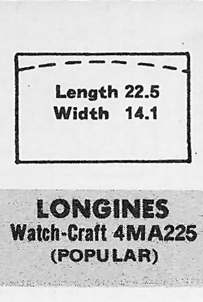 LONGINES & WITTNAUER - Rectangle 22.5mm x 14.1mm