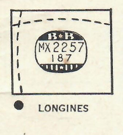 LONGINES : BRISTOL - Rectangle 22.5mm x 18.7mm DUREX