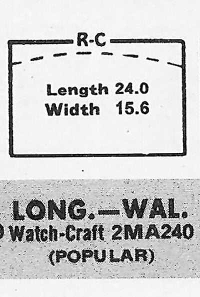 LONGINES & WALTHAM - Rectangle 24.0mm x 15.6mm
