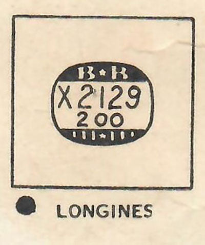 LONGINES : CHASE - Rectangle 21.2mm x 20.0mm DUREX