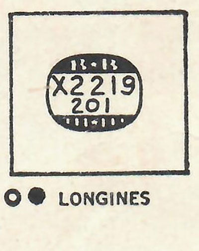 LONGINES : PRESIDENT JACKSON - Rectangle 22.1mm x 20.1mm DUREX