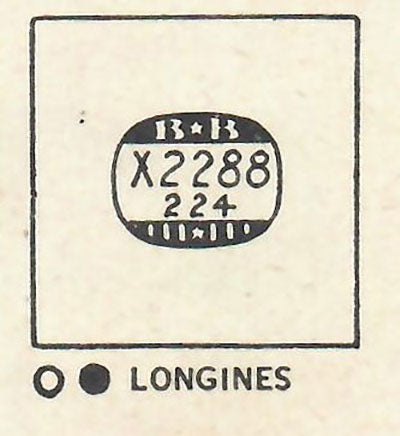 LONGINES : STANTON - Rectangle 22.8mm x 22.4mm