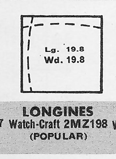 LONGINES - Square 19.8mm x 19.8mm