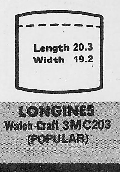 LONGINES - Tonneau 20.3mm x 19.2mm