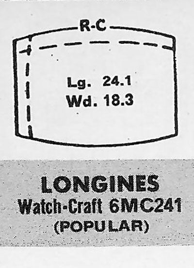 LONGINES - Tonneau 24.1mm x 18.2mm