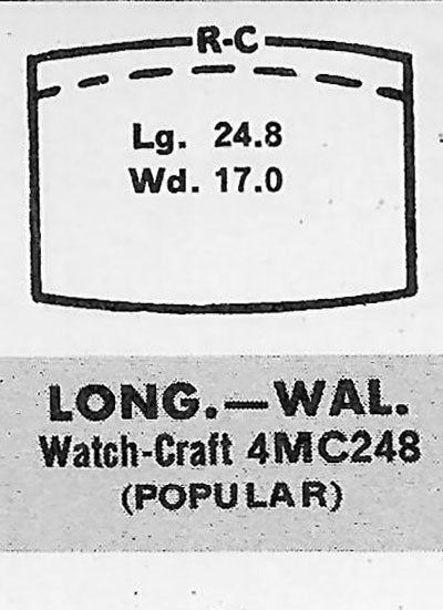 LONGINES - Tonneau 24.8mm x 17.0mm