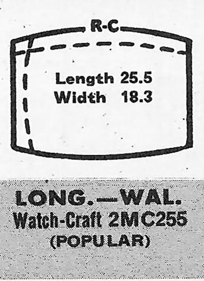 LONGINES & WALTHAM : MULTIPLE MODELS - Tonneau 25.4mm x 18.3mm