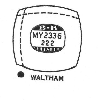 BENRUS : LORD HOWARD & WALTHAM - Cushion 23.3mm x 22.2mm