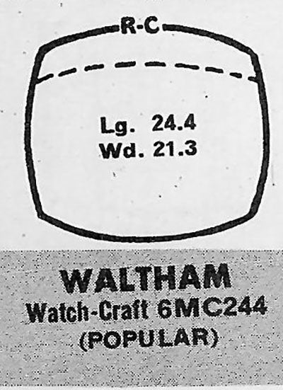 WALTHAM - Cushion 24.4mm x 21.3mm