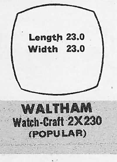 WALTHAM - Cushion 23.0mm x 23.0mm