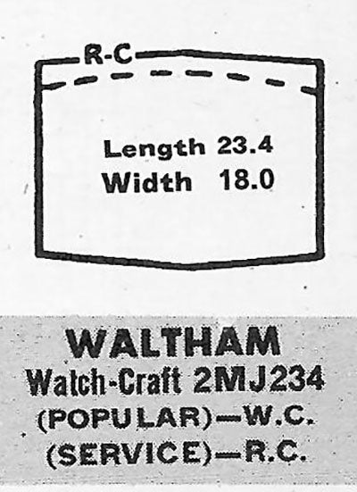 WALTHAM - Hexagon 23.4mm x 18.0mm