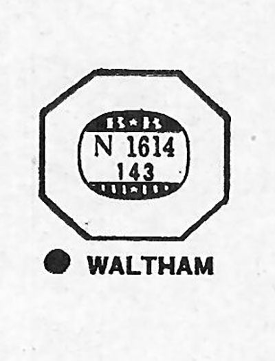 WALTHAM : ACADIA - Octagon 16.1mm x 14.3mm DUREX